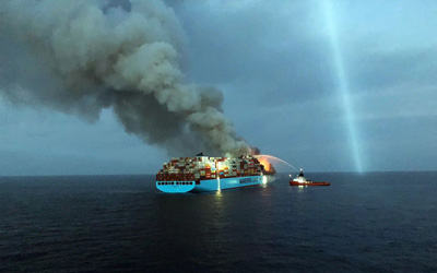 Container Ship Rescues: Battling the Elements! Containers On Fire