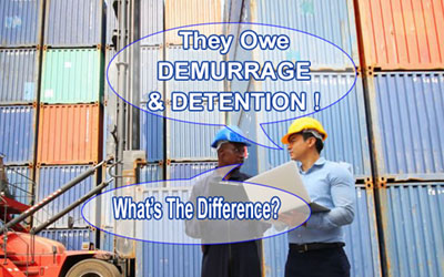 Demurrage & Detention charges what is the difference