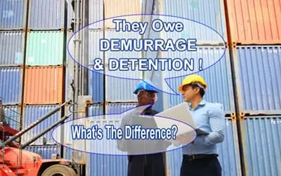 Demurrage & Detention charges what is the difference