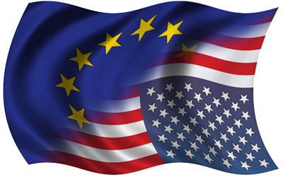 Air cargo Europe To USA Flag