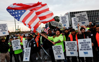 Dockworkers Strike Ocean Shipping USA