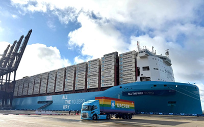 Maersk Shock Shipping Port of Felixstowe