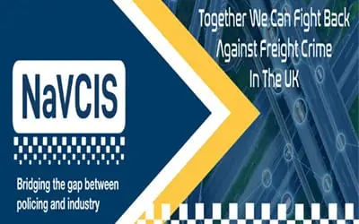 NaVCIS UK freight crime Cargo theft statistics HGV curtain slash theft UK logistics threats