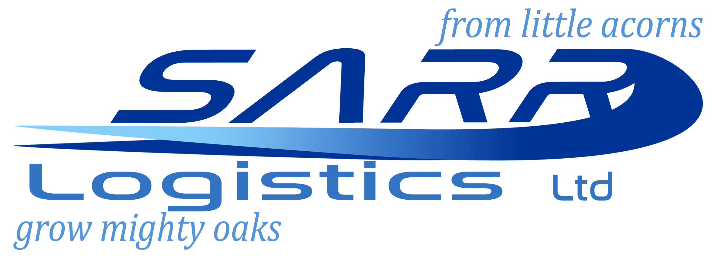 SARR Logistics UK Logo From Little Acorns Grow Mighty Oaks.