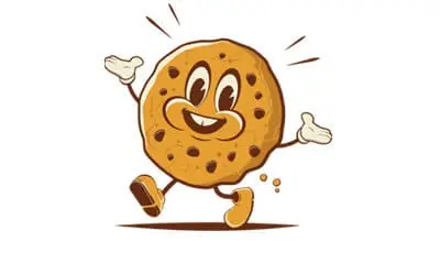 Cookie with smile and hands representing Cookies on SARR Logistics UK